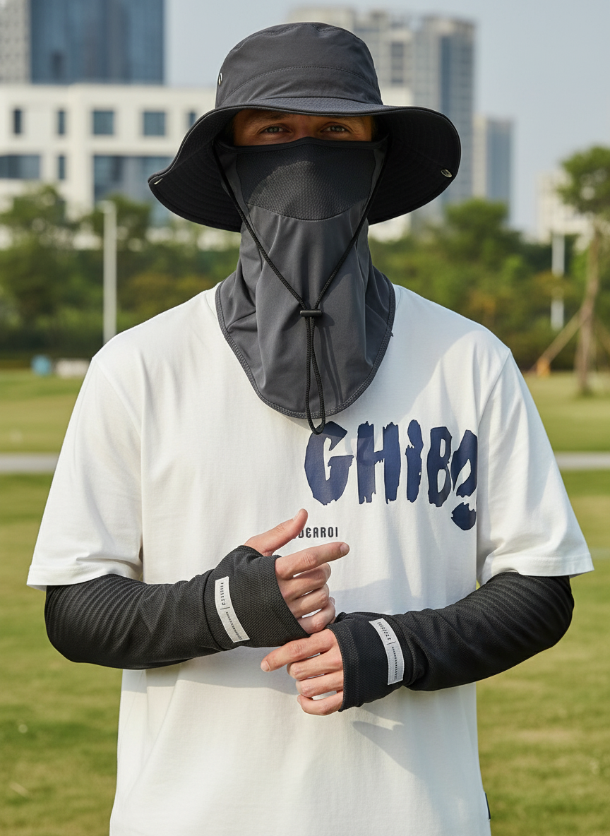 SunGuardPro - Protection Solaire Totale Sans Transpiration ni Coups de Soleil