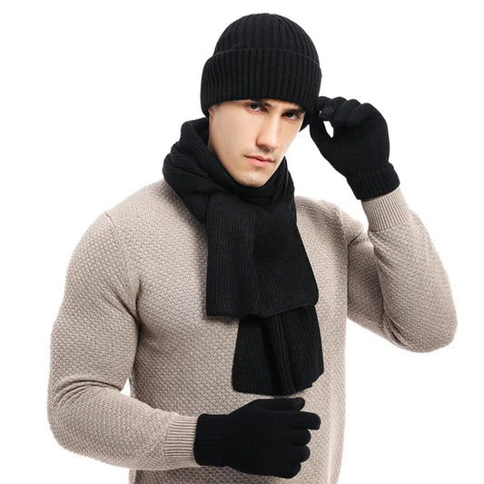 Ensemble Hiver Chaud avec Bonnet, Écharpe et Gants