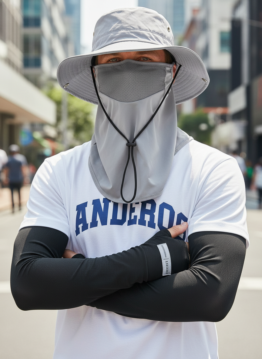 SunGuardPro - Protection Solaire Totale Sans Transpiration ni Coups de Soleil