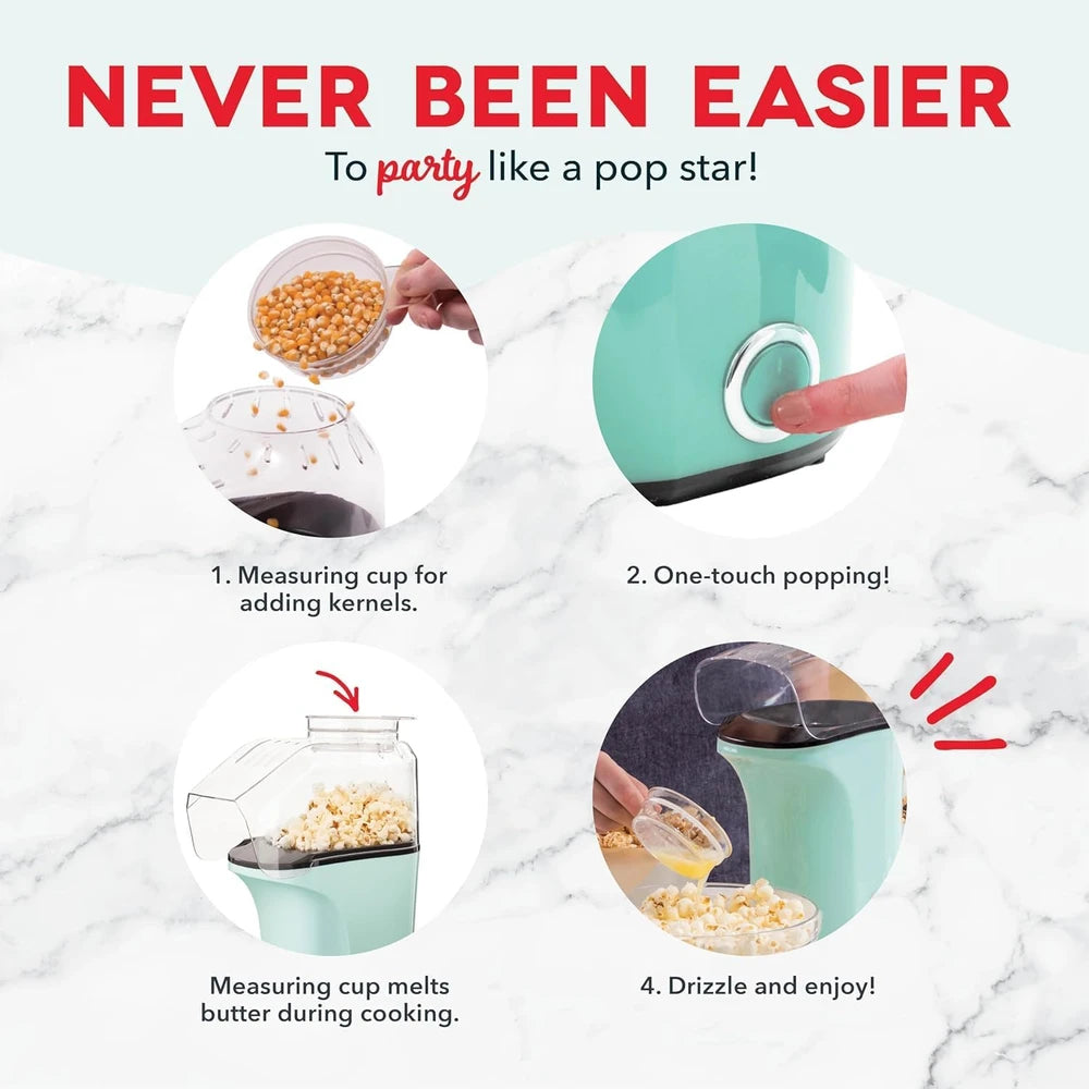 PopSleek - Popcorn sans huile, sans culpabilité, prêt en minutes