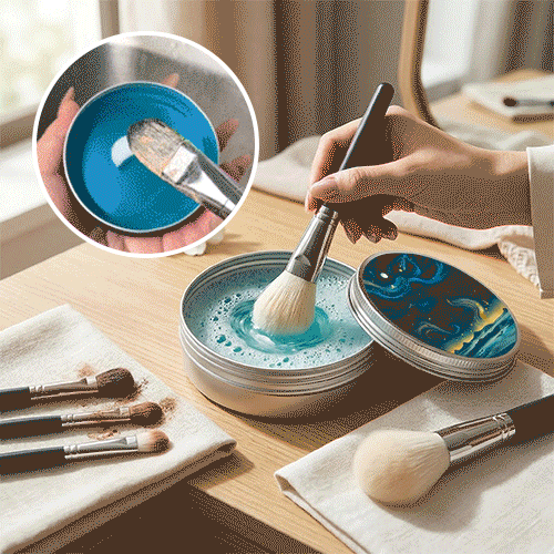 GleamPro - Nettoie en Profondeur les Pinceaux de Maquillage en Quelques Secondes
