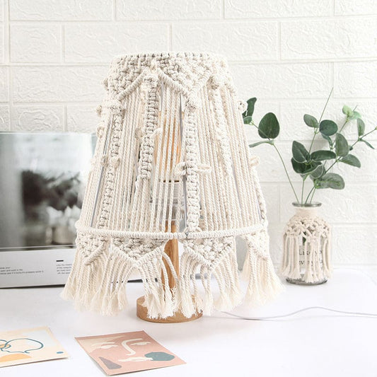 Lampe de Table Tressée Chic pour Ambiance Douce