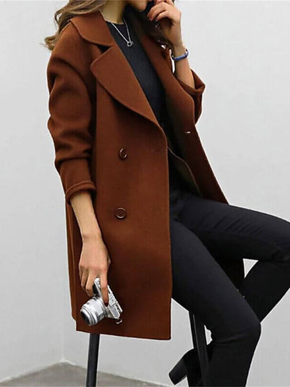 Manteau Élégant Femme – Vert militaire