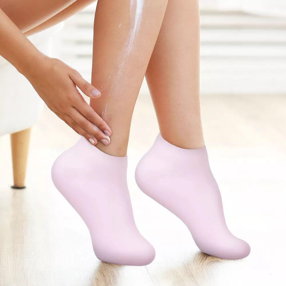 SilkSole - Chaussettes de Pédicure Hydratantes en Silicone