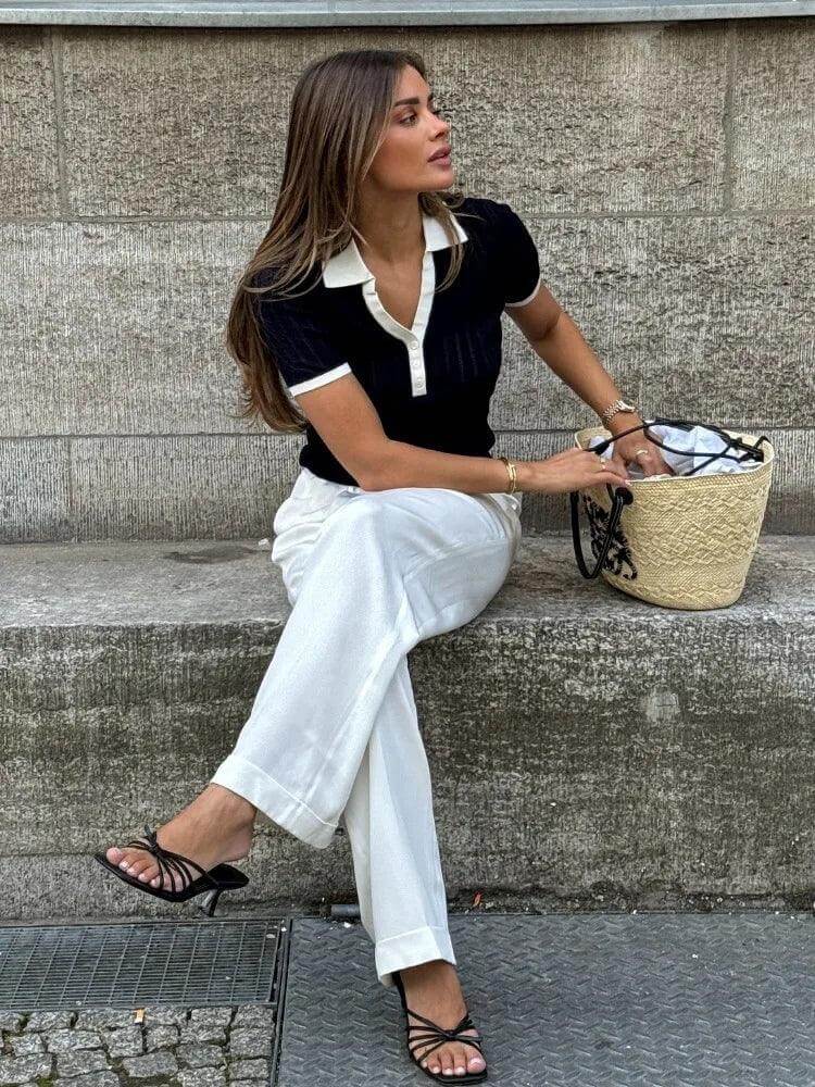 Chemise Ajustée en Maille