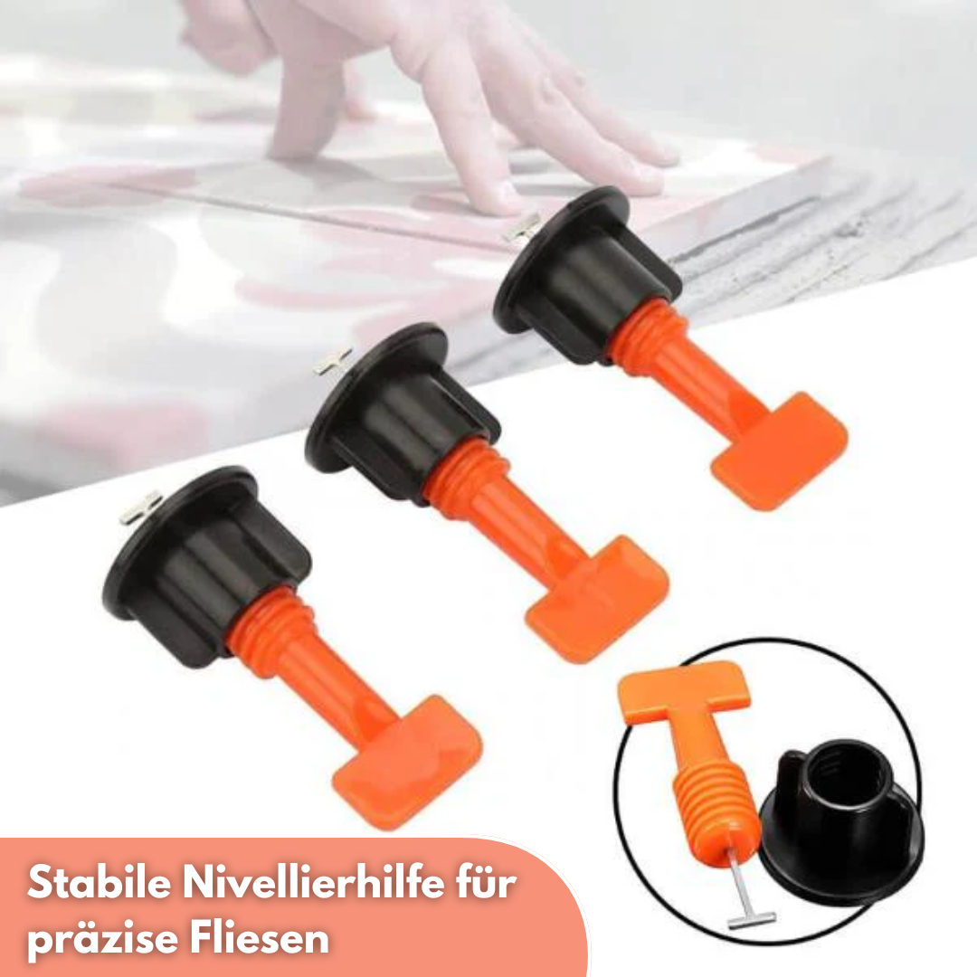 FlatLock™ - Système Nivellement Carreaux Réutilisable 50 Pièces