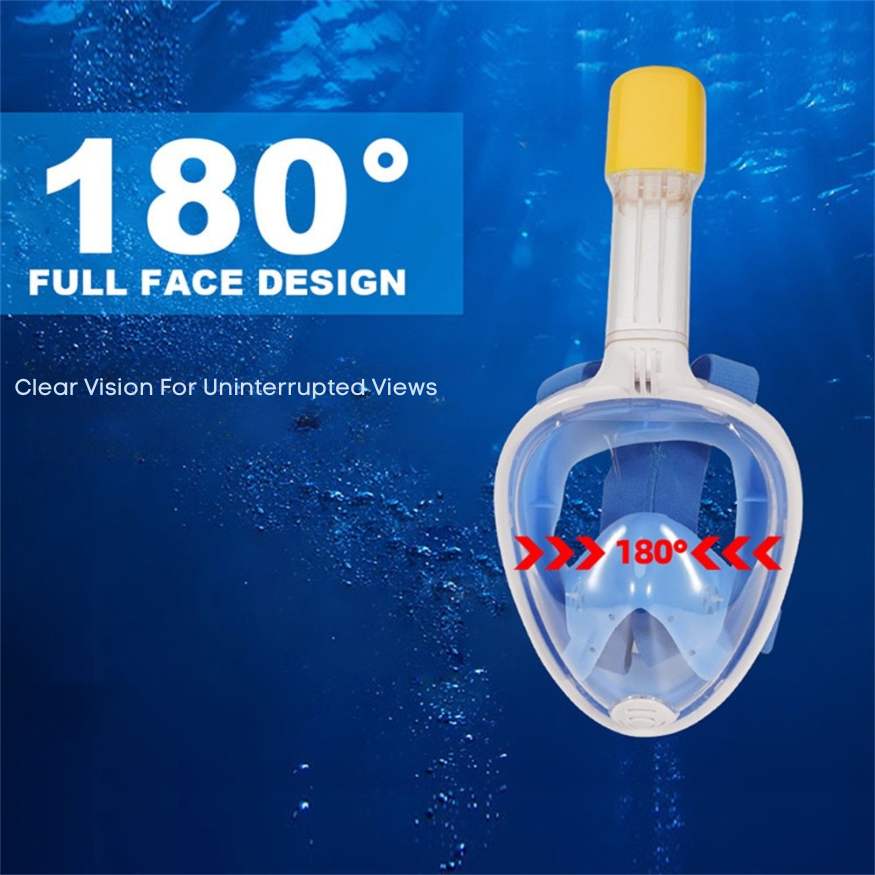 HydroVista™ - Masque de Snorkeling Anti-Buée Confortable