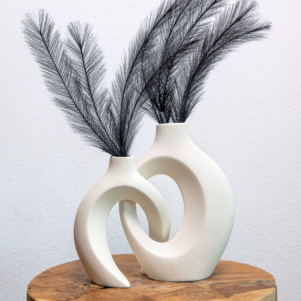Floravault - Vase en Céramique Tissée pour Compositions Florales