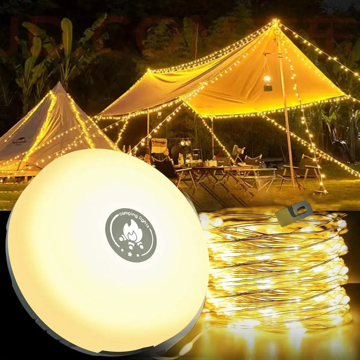 MagicGlow™ - Lumières d'extérieur tout-en-un - portables, étanches et durables