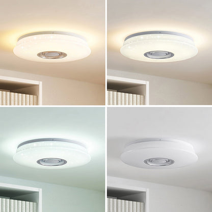Plafonnier LED Lindby Elpida Haut Parleur Blanc Ø 39 Cm – photo 3