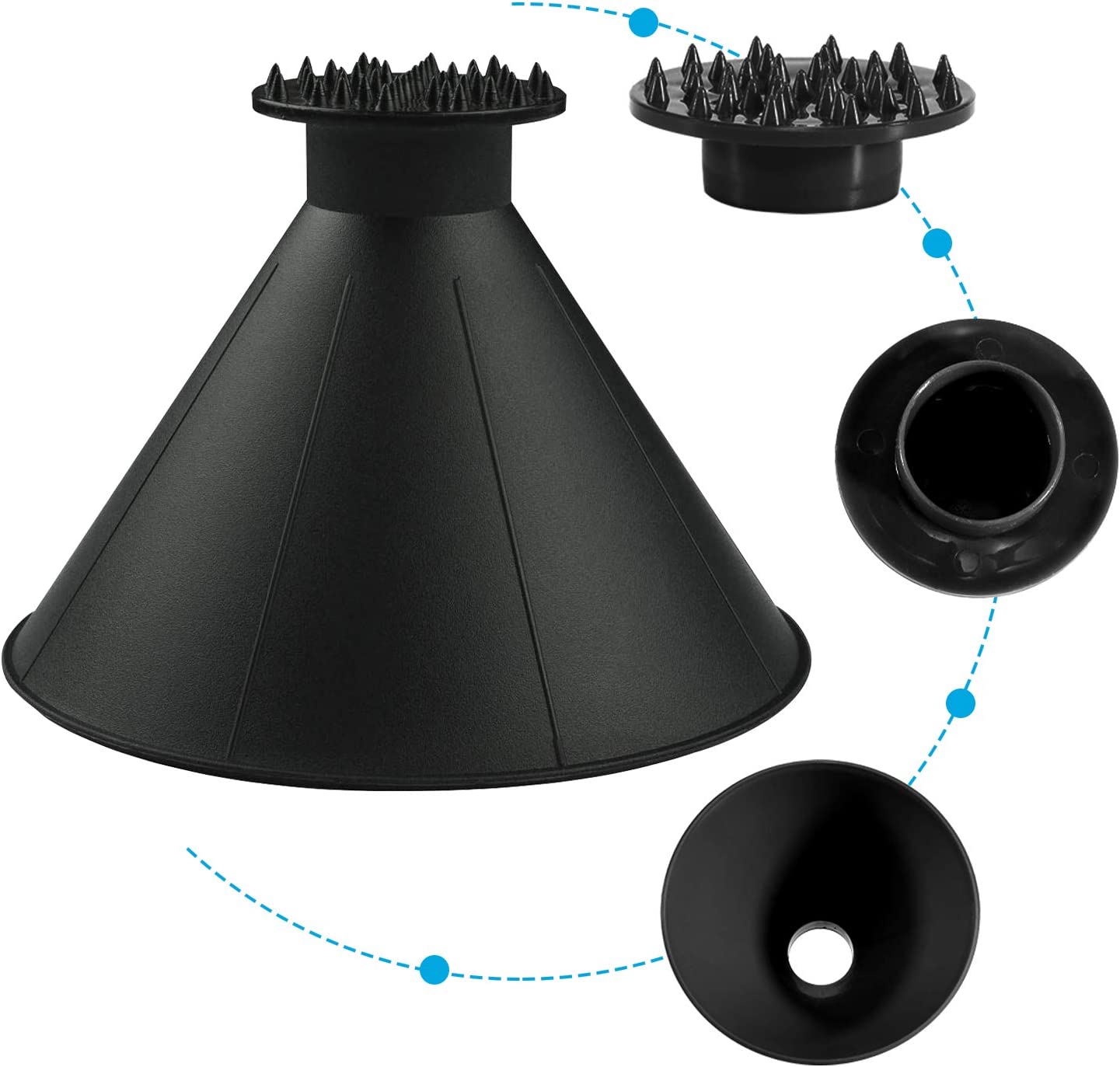 Grattoir à glace IceScraper™ ergonomique pour pare-brise de voiture en hiver