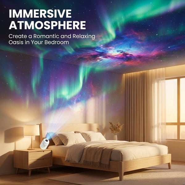 LumiNova - Transformez votre pièce en un refuge étoilé apaisant