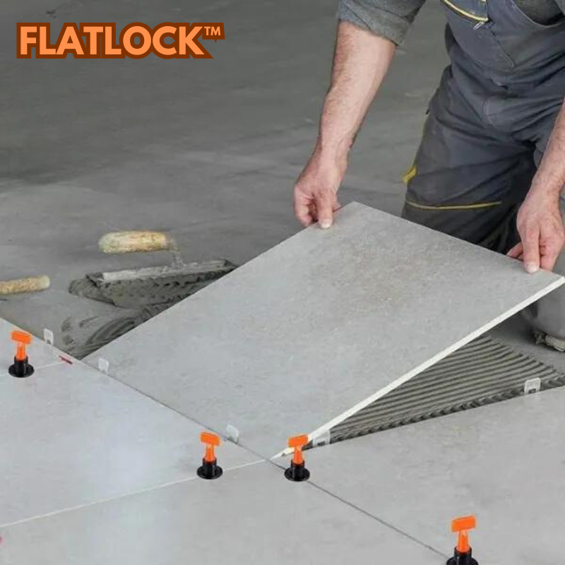 FlatLock™ - Système Nivellement Carreaux Réutilisable 50 Pièces