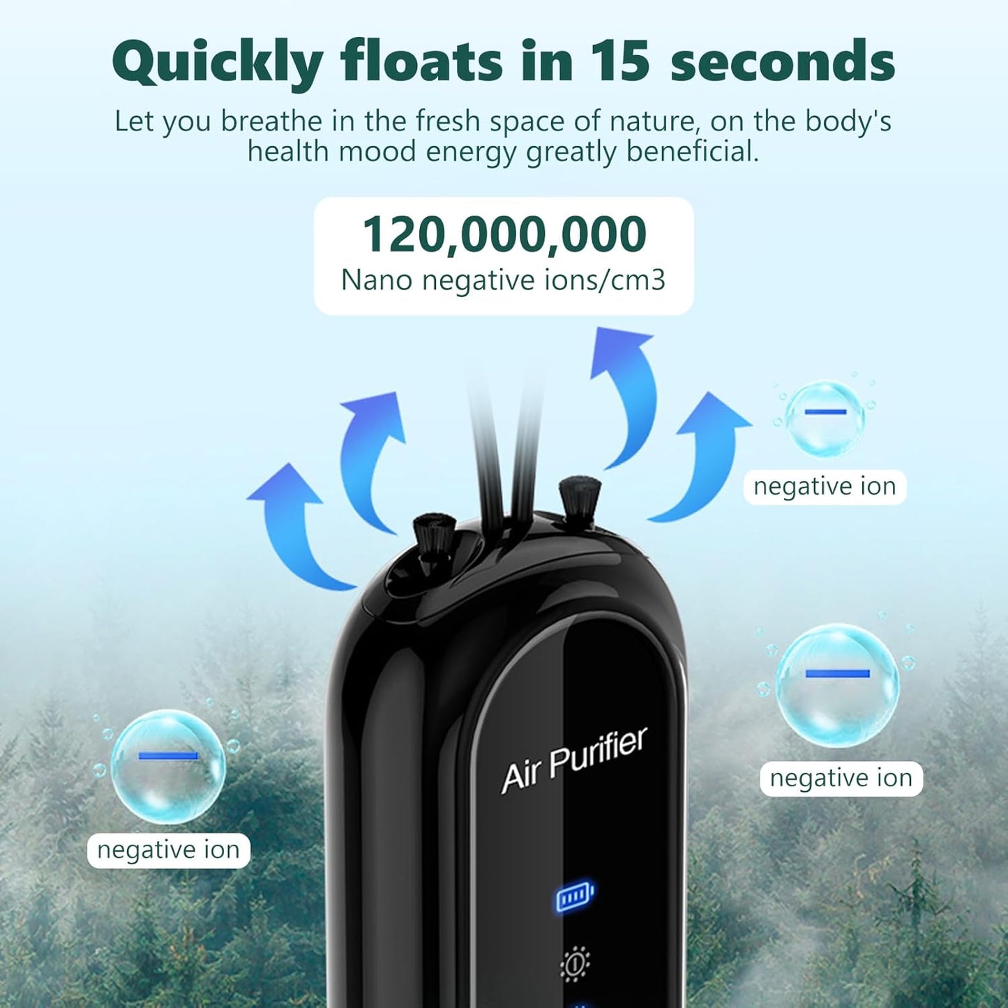 PureBreathe - Clarté d'air frais immédiate, à tout moment, n'importe où