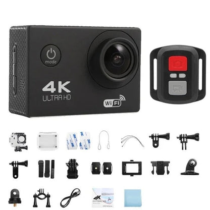 Caméra Sport 4K Ultra HD, étanche, WiFi