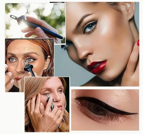 LashLine™ - Outil Eyeliner Applicateur Incurvé Longue Tenue