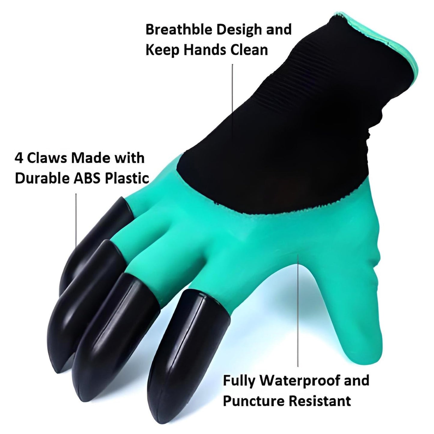 DigMaster™ - Gants de Jardinage avec Griffes Intégrées