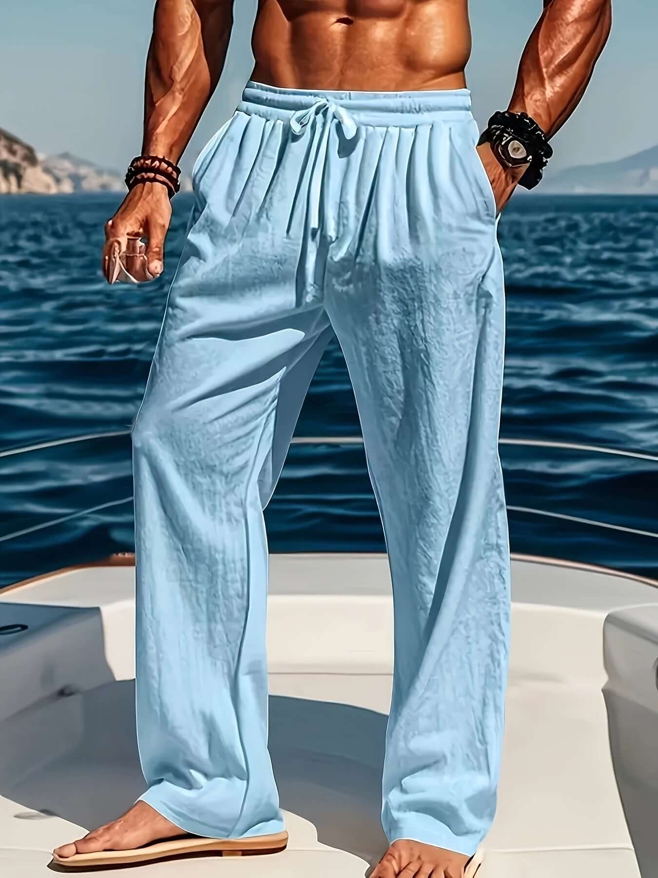 Pantalon Décontracté Ample Respirant Homme