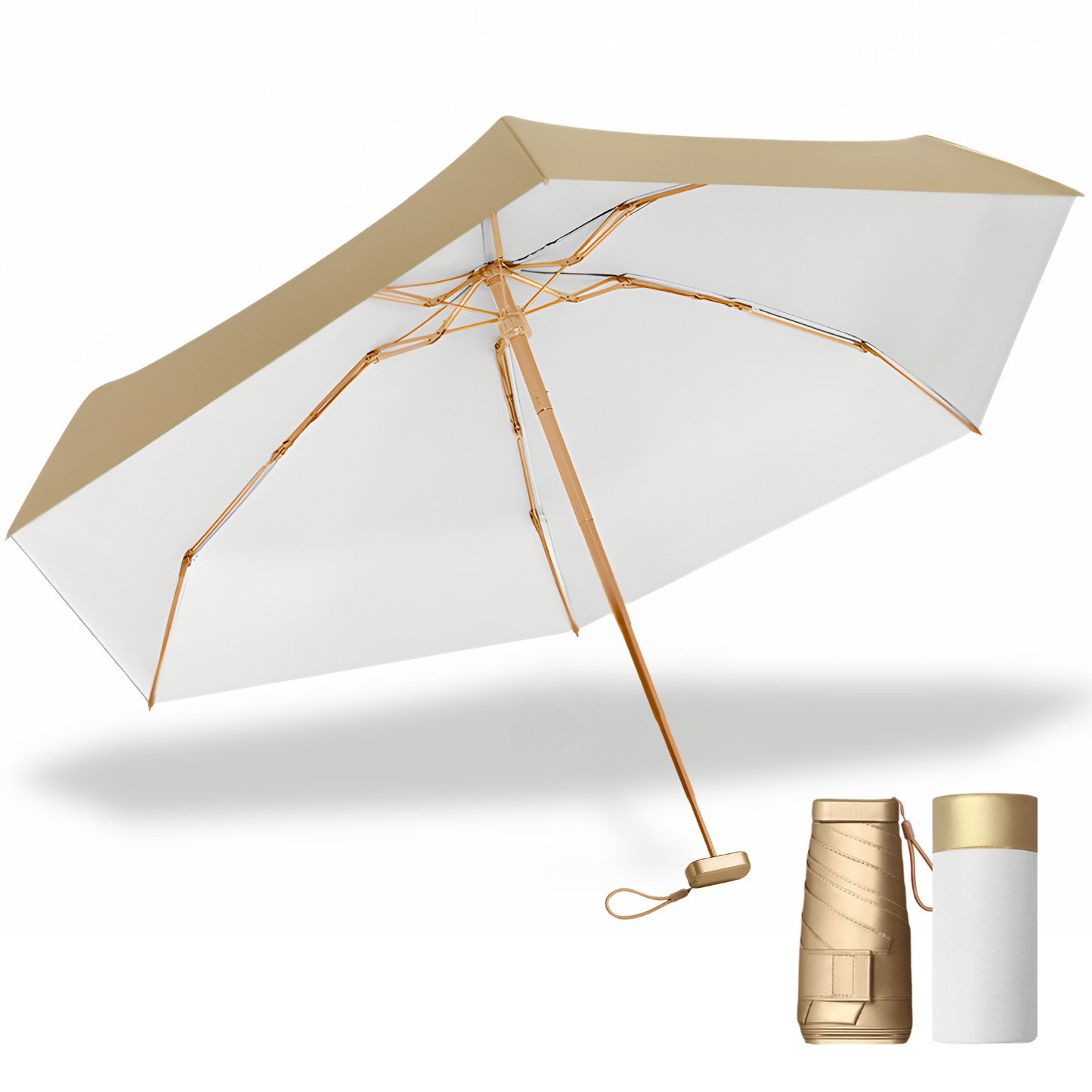 SunGuard - Mini Parapluie Compact UPF 50 Anti-UV et Pluie