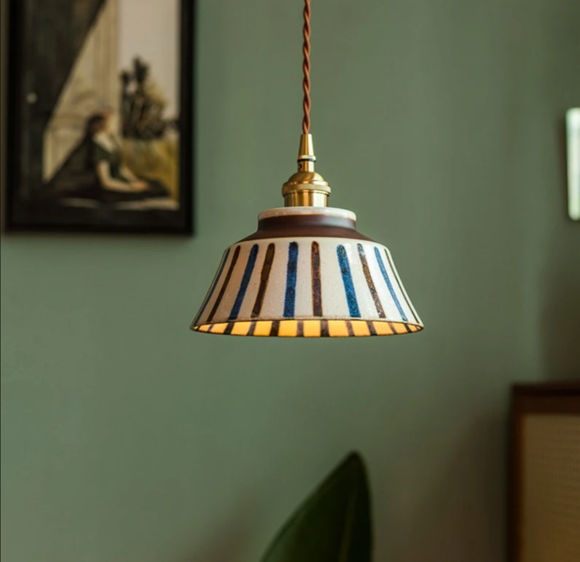 LumoArt - Illuminez Votre Espace avec une Lueur Chaleureuse et Distinctive Peinte à la Main