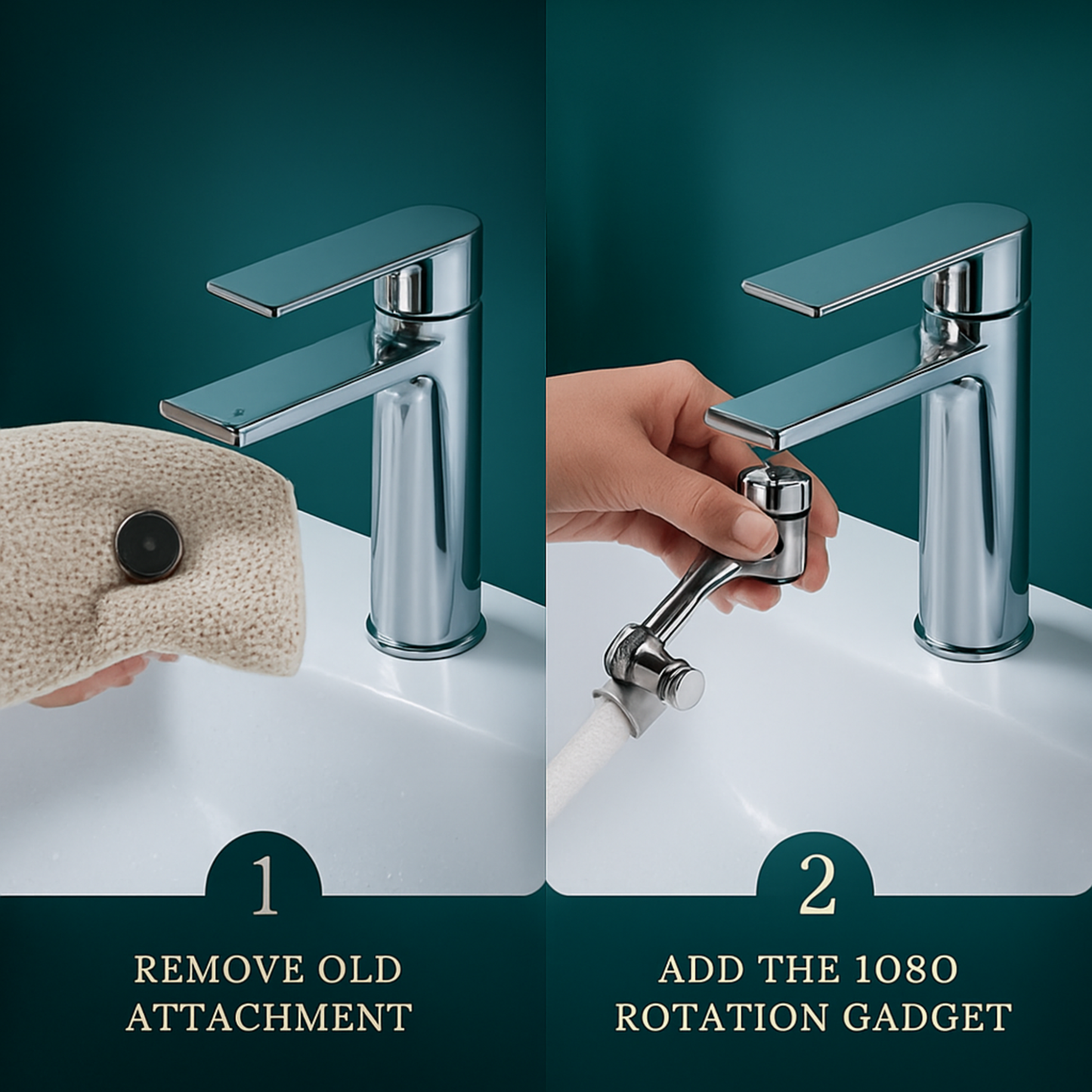 FlowMaster - Gérez l'eau de votre évier avec une rotation splash-free à 1080°