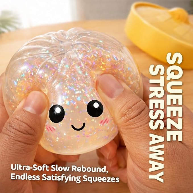 Jeeeun 2026 New Dumpling Squishy | Fun Surprise & Stress Relief for Busy Days, Random Colors (1 Packs)