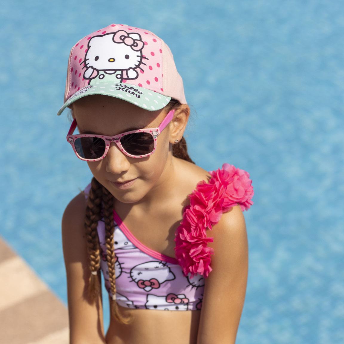 Ensemble casquette et lunettes de soleil Hello Kitty