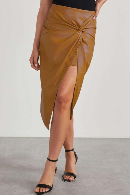 Jupe, taille haute, crayon