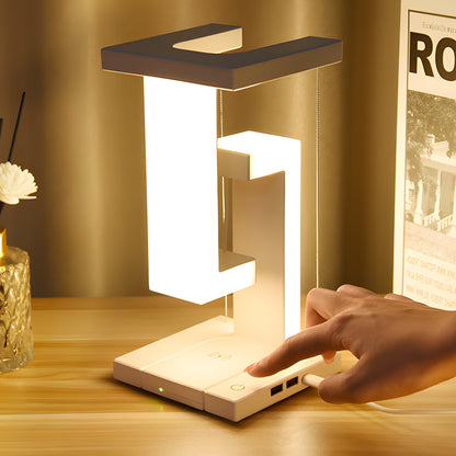Lampe de Table Flottante Élégante avec Chargement USB et LED Puissant
