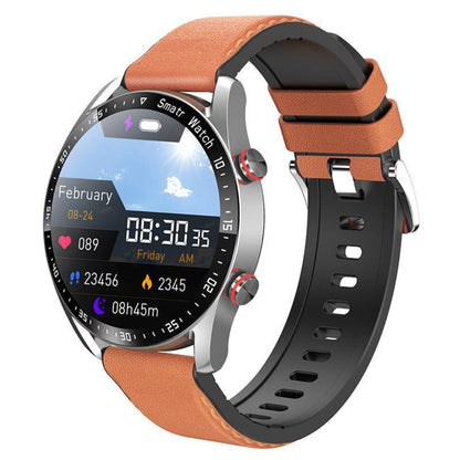 Montre Connectée Sport Élégante – coloris Marron – Pasek skórzany