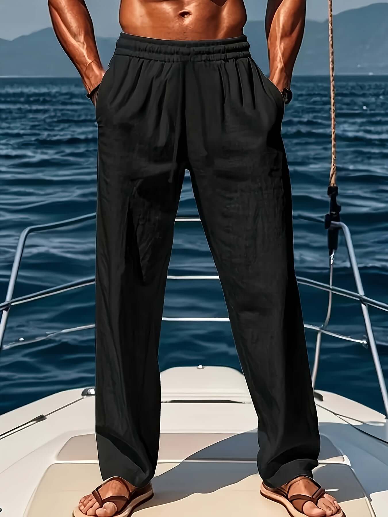 Pantalon Décontracté Ample Respirant Homme