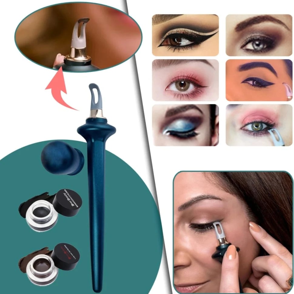 LashLine™ - Outil Eyeliner Applicateur Incurvé Longue Tenue