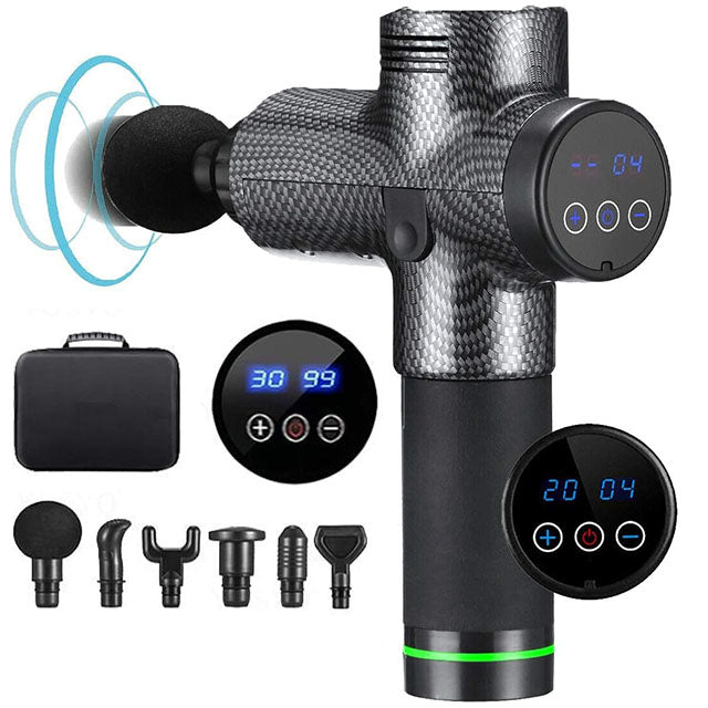 Pistolet de Massage Musculaire Puissant - Appareil de Massage Intensif 30 Vitesses