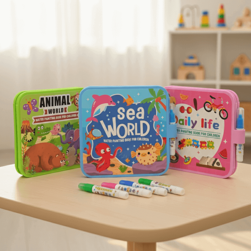 SplashJoy - Divertissement de coloriage réutilisable et sans salissure qui s'efface