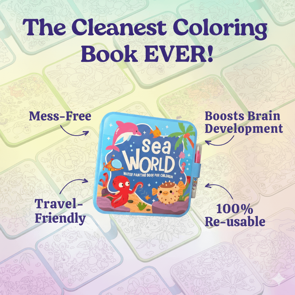 SplashJoy - Divertissement de coloriage réutilisable et sans salissure qui s'efface