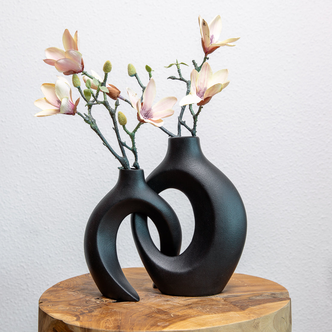 Floravault - Vase en Céramique Tissée pour Compositions Florales