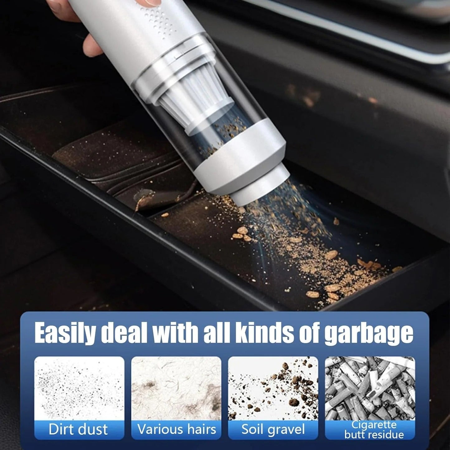 HandVac™ - Aspirateur à Main Sans Fil Double Mode Compact