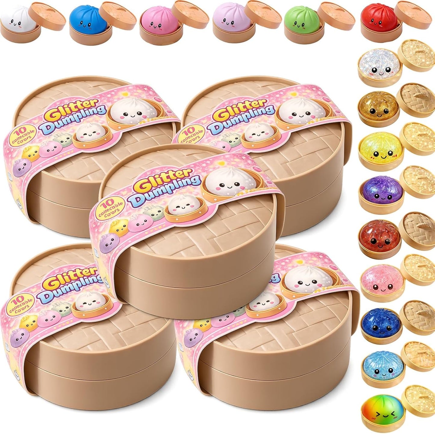 Jeeeun 2026 New Dumpling Squishy | Fun Surprise & Stress Relief for Busy Days, Random Colors (1 Packs)