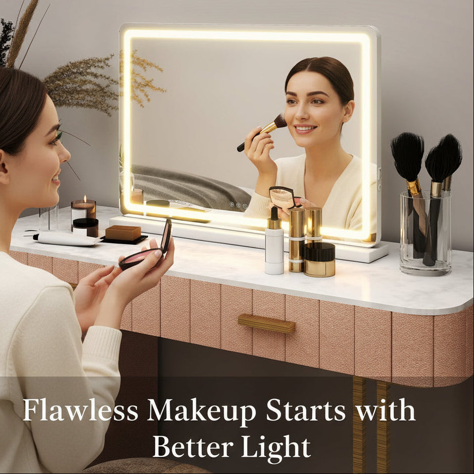 GlowLux - Illumination idéale pour un maquillage parfait à chaque fois