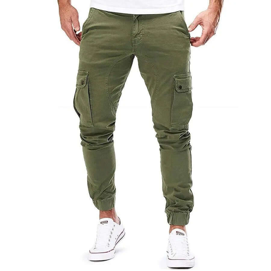 Jogging Décontracté Homme, multi-poches – Kaki