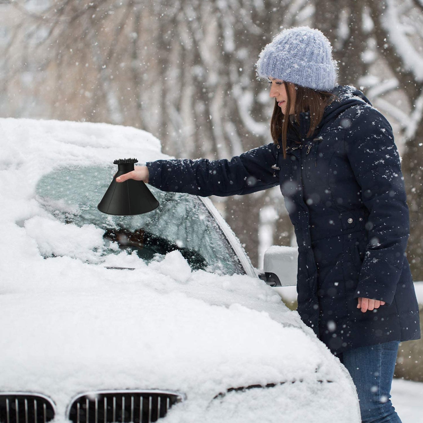 Grattoir à glace IceScraper™ ergonomique pour pare-brise de voiture en hiver