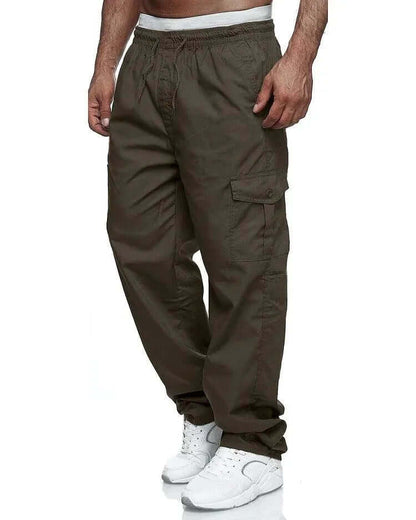 Pantalon Ample Élastique Homme, multi-poches