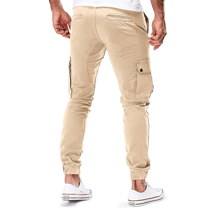 Pantalon Ajusté Extensible Homme, multi-poches