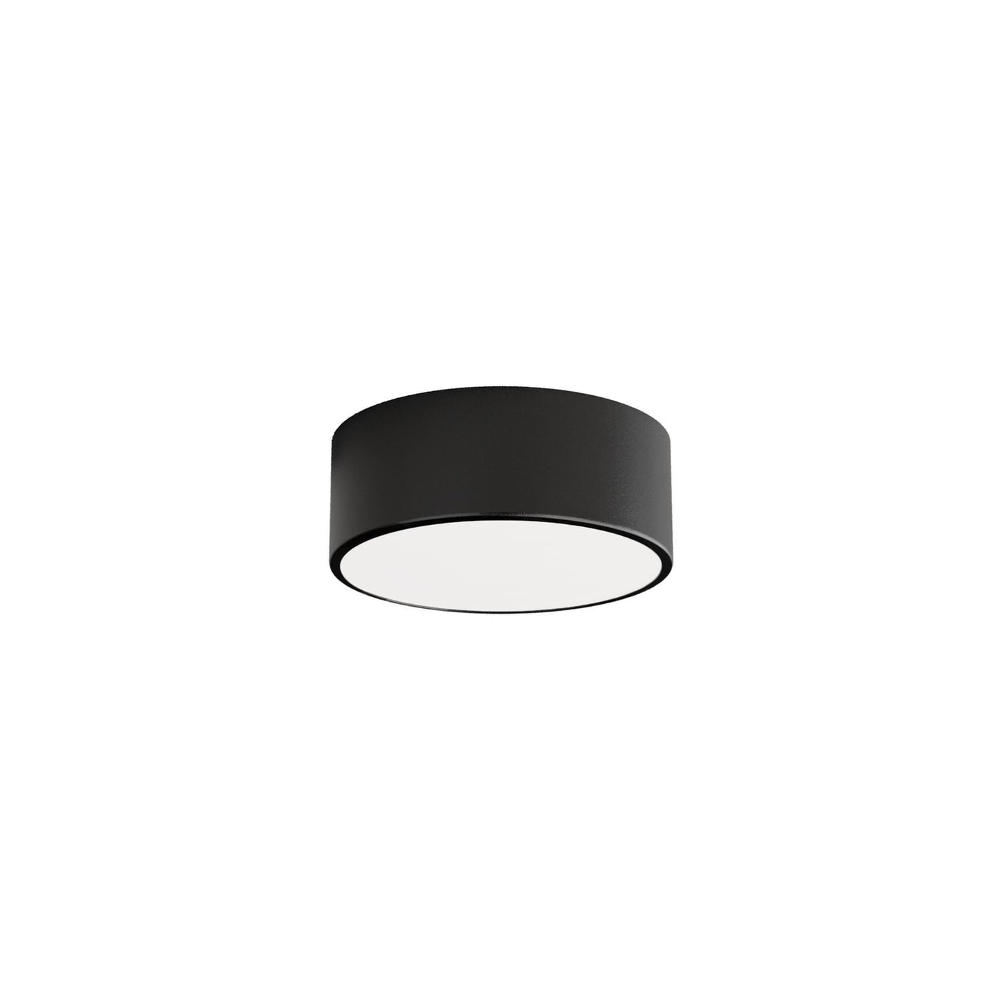 Plafonnier Cleo, Ø 20 cm, IP20, noir, métal, E27