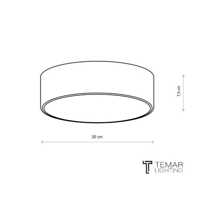Plafonnier Cleo Ø 20 Cm IP20 Noir Metal E27 – photo 3