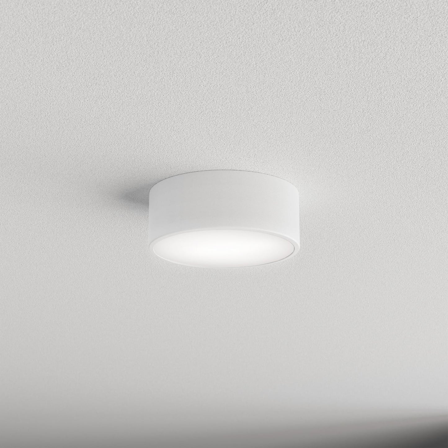 Plafonnier Cleo, Ø 20 cm, IP20, blanc, métal, E27