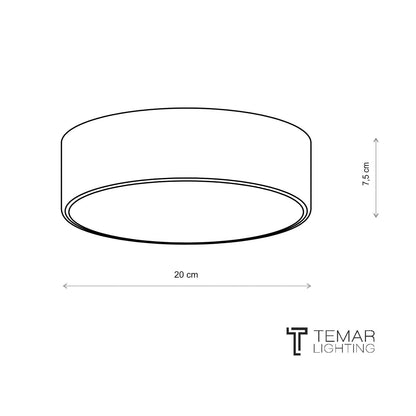 Plafonnier Cleo Ø 20 Cm IP20 Blanc Metal E27 – photo 4
