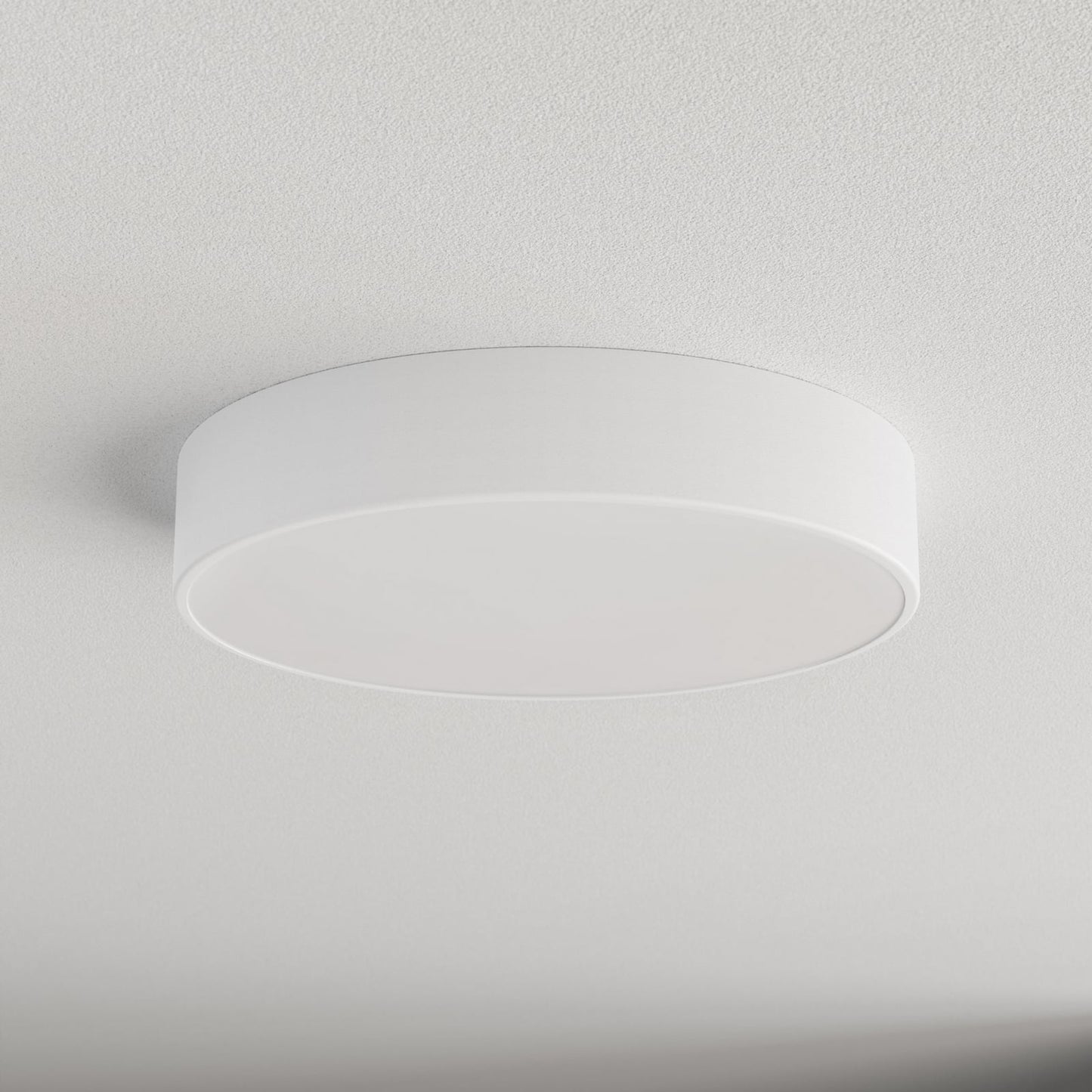 Plafonnier Cleo, Ø 40 cm, IP20, blanc, métal, E27