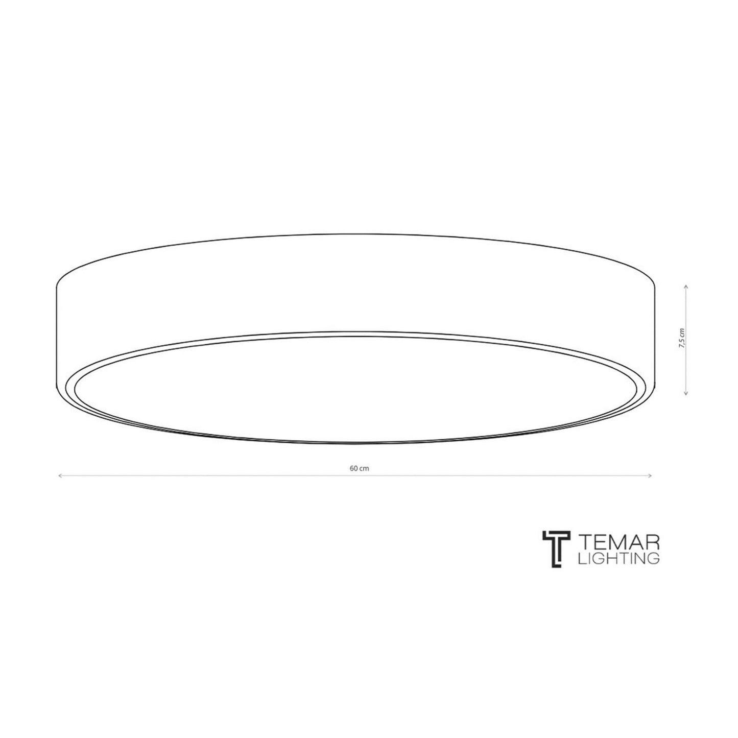 Plafonnier Cleo 300, Ø 30 cm cuivre