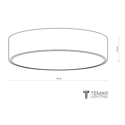 Plafonnier Cleo 400 Ø 40 Cm Cuivre – photo 4